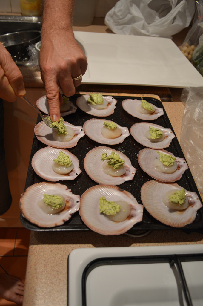 Preparing Scallops